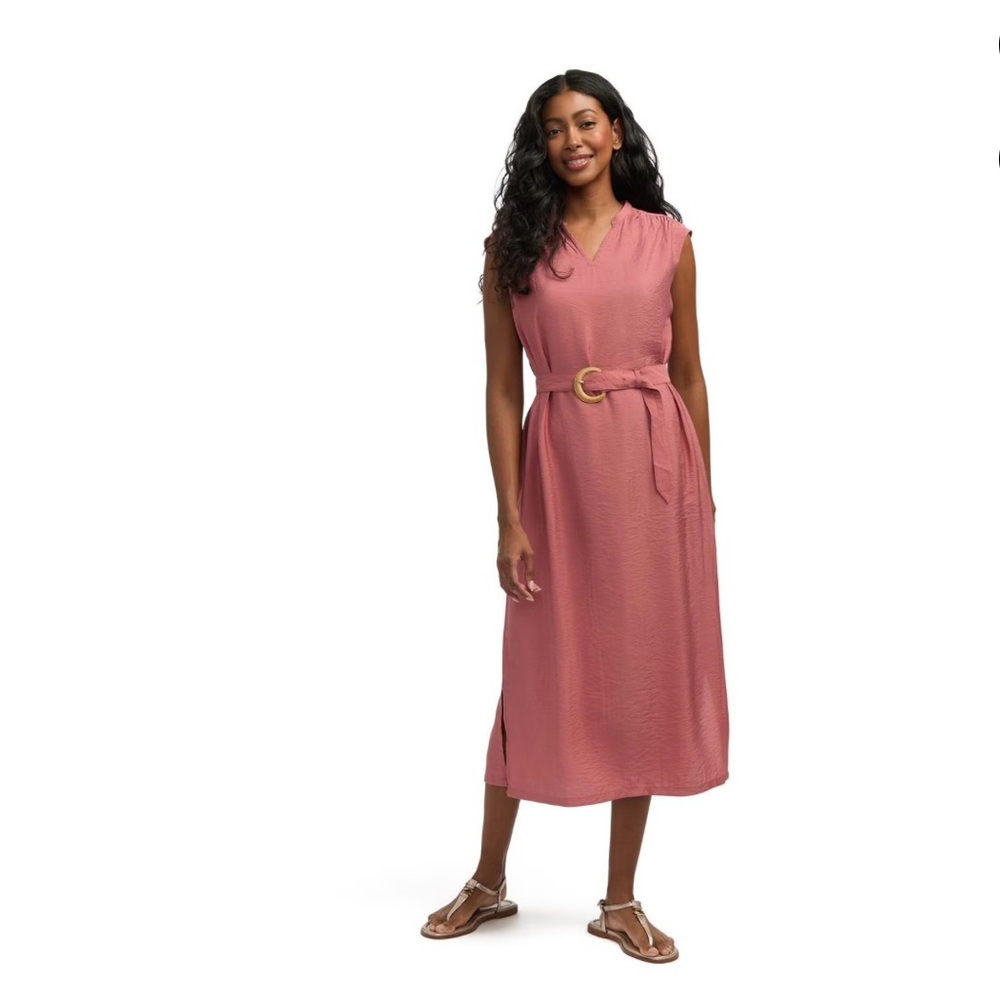 ❤️Mexx Pink Sleeveless V-Neck Sundress ❤️